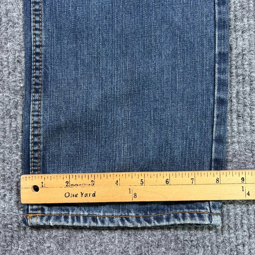 American Eagle Mens Slim Straight Jeans Size 34x34 Blue Denim Cotton Low Rise - Picture 10 of 11